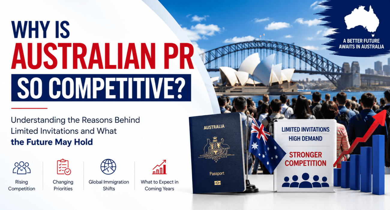 Why Australian PR is becoming more competitive due to rising skilled migration demand and changing invitation trends